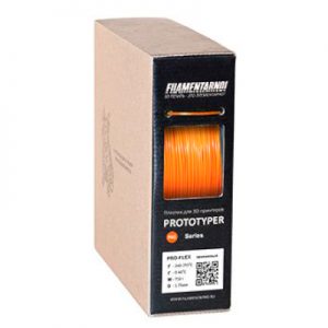 Пластик для 3D принтера Filamentarno! PRO-FLEX оранжевый  (0,75 кг.) 1,75 мм