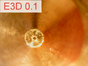 Сопло для 3D принтера E3D v5 / E3D v6 0,1 мм латунь