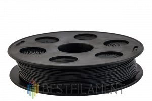 PLA пластик для 3D принтера Bestfilament Черный 0,5 кг (1,75 мм)
