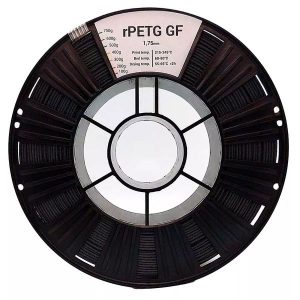 PETG cо стекловолокном пластик для 3D принтера REC rPETG GF (черный) 0,75 кг (1,75 мм)